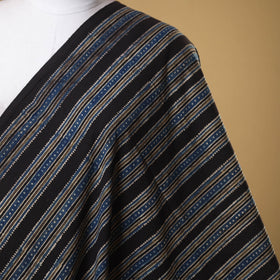 Black - natural dyed cotton fabric 18 - handcrafted