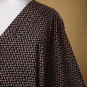 Black - natural dyed cotton fabric 20 - handcrafted