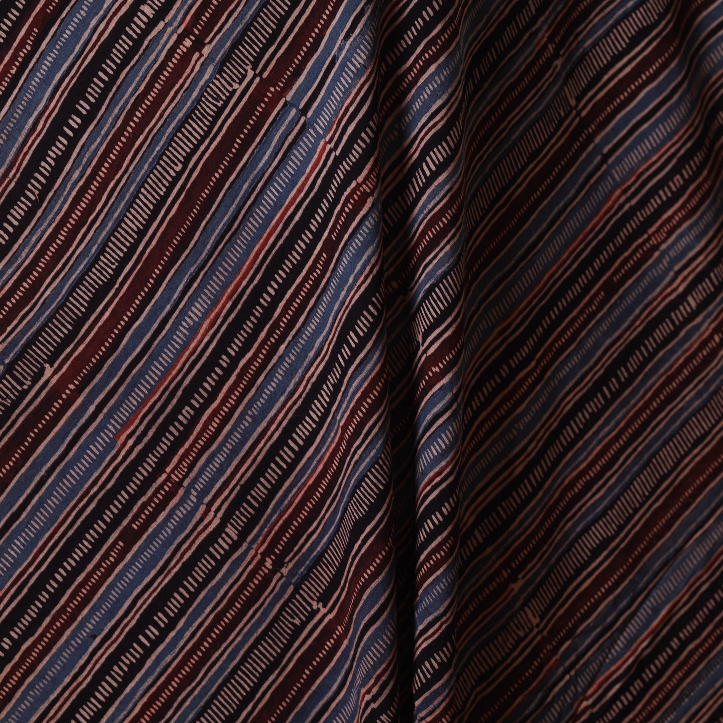 Black - natural dyed cotton fabric 21 - handcrafted