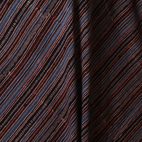 Black - natural dyed cotton fabric 21 - handcrafted