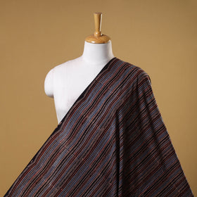 Black - natural dyed cotton fabric 21 - handcrafted