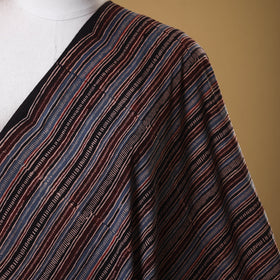 Black - natural dyed cotton fabric 21 - handcrafted