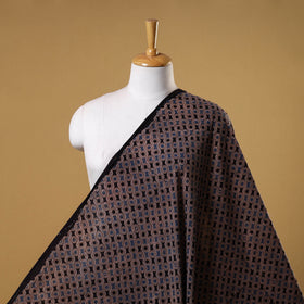 Black - natural dyed cotton fabric 22 - handcrafted