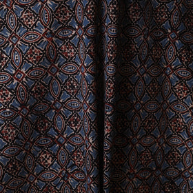 Black - natural dyed cotton fabric 28 - handcrafted