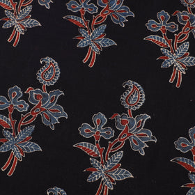  Black Natural Dyed Cotton Ajrakh Print Fabric