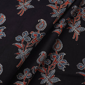  Black Natural Dyed Cotton Ajrakh Print Fabric