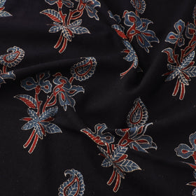  Black Natural Dyed Cotton Ajrakh Print Fabric