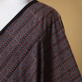 Black - natural dyed cotton fabric 75 - handcrafted