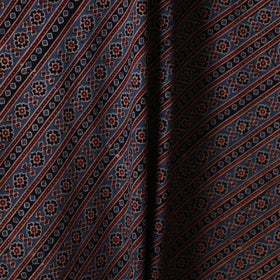 Black - natural dyed cotton fabric 75 - handcrafted