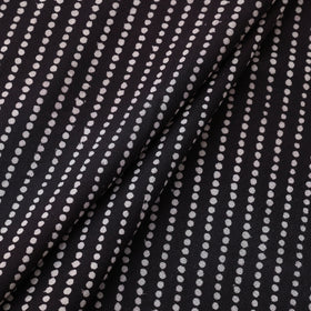Black - natural dyed cotton hand bagh fabric 04