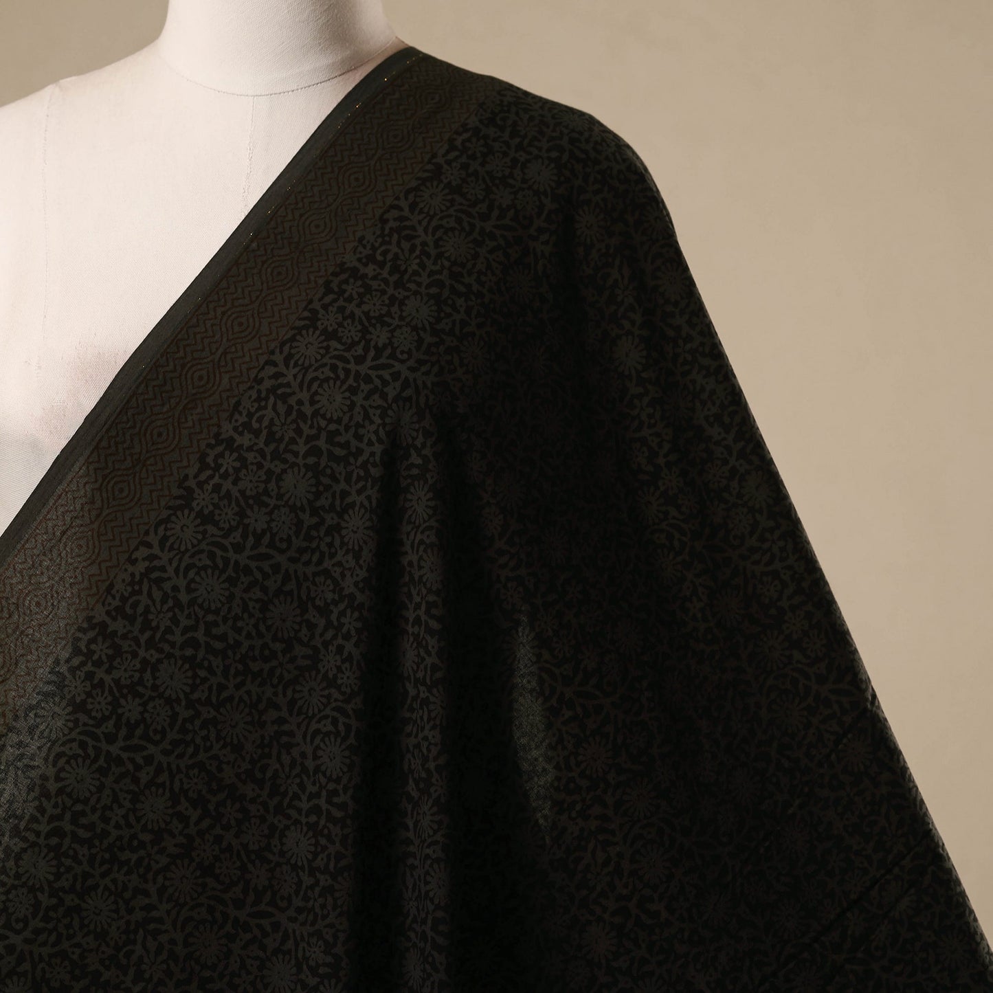 Natural dyed cotton hand bagh fabric 17 - handcrafted