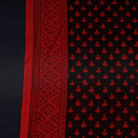 Black - natural dyed cotton hand bagh fabric 05
