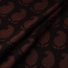 Natural dyed cotton hand bagh fabric 27 - handcrafted