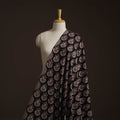 Natural dyed cotton hand block bagru print fabric 01