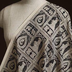 Natural dyed cotton hand block bagru print fabric 01