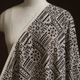 Natural dyed cotton hand block bagru print fabric 06