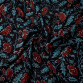 Natural dyed cotton hand jahota fabric 02 - handcrafted