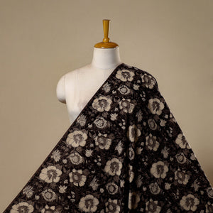 Natural dyed cotton hand jahota fabric 10 - handcrafted