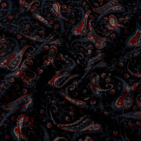 Natural dyed cotton hand jahota fabric 14 - handcrafted