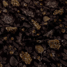 Natural dyed cotton hand jahota fabric 21 - handcrafted
