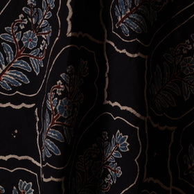 Black - natural dyed cotton hand fabric 21 - handcrafted