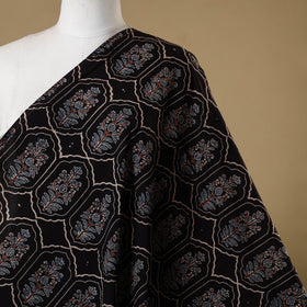 Black - natural dyed cotton hand fabric 21 - handcrafted