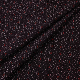 Natural dyed cotton kutch hand block ajrakh print fabric 21