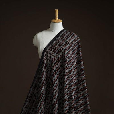 Natural dyed cotton kutch hand block ajrakh print fabric 31