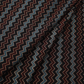 Natural dyed cotton kutch hand block ajrakh print fabric 31