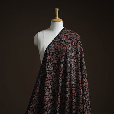 Natural dyed cotton kutch hand block ajrakh print fabric 58