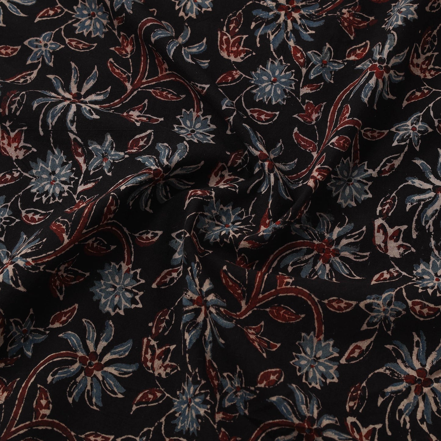Natural dyed cotton kutch hand block ajrakh print fabric 59