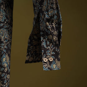 Black - natural dyed cotton men full sleeve shirt 01