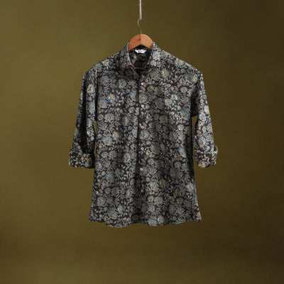 Black - natural dyed cotton men full sleeve shirt 01