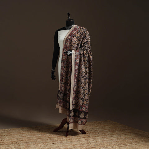 Natural dyed cotton pedana kalamkari dupatta 02