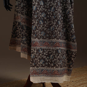 Natural dyed cotton pedana kalamkari dupatta 18