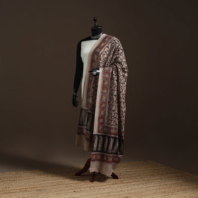 Natural dyed cotton pedana kalamkari dupatta 19