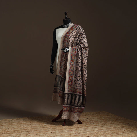 Natural dyed cotton pedana kalamkari dupatta 19
