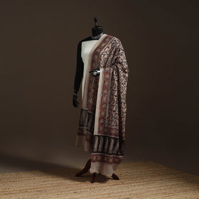 Natural dyed cotton pedana kalamkari dupatta 19