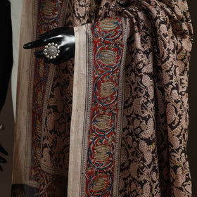 Natural dyed cotton pedana kalamkari dupatta 19
