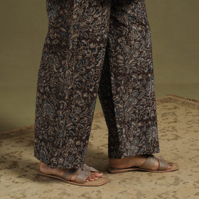 Black Natural Dyed Block Print Cotton Pedana Kalamkari Co-ord Set