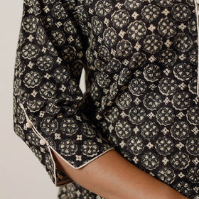 Buy Bagru Hand Block Printed Cotton Straight Long Kurta 04 Online l iTokri.com