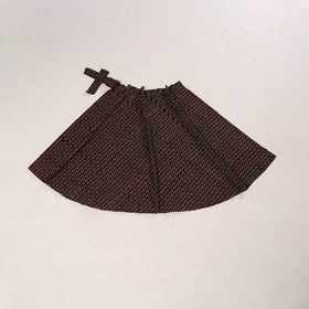 Black - cotton wrap around skirt 41 - handcrafted