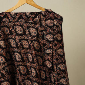 Black - cotton wrap around skirt 45 - handcrafted