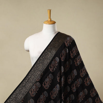 Natural dyed dola silk hand fabric 45 - handcrafted