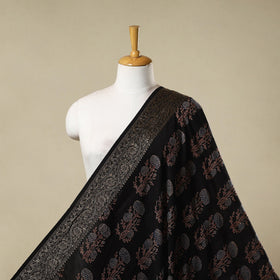 Natural dyed dola silk hand fabric 45 - handcrafted