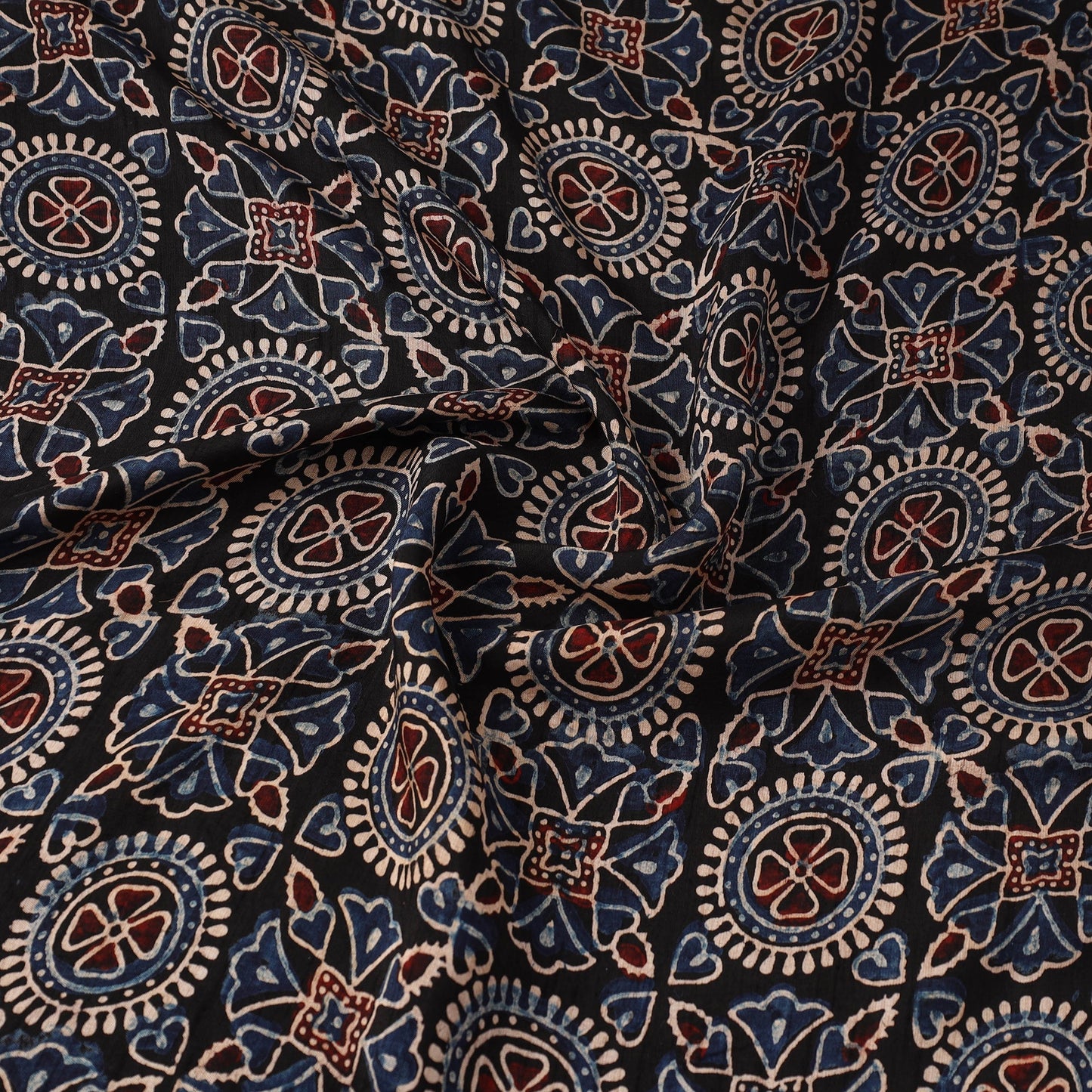 Natural dyed dola silk hand fabric 54 - handcrafted