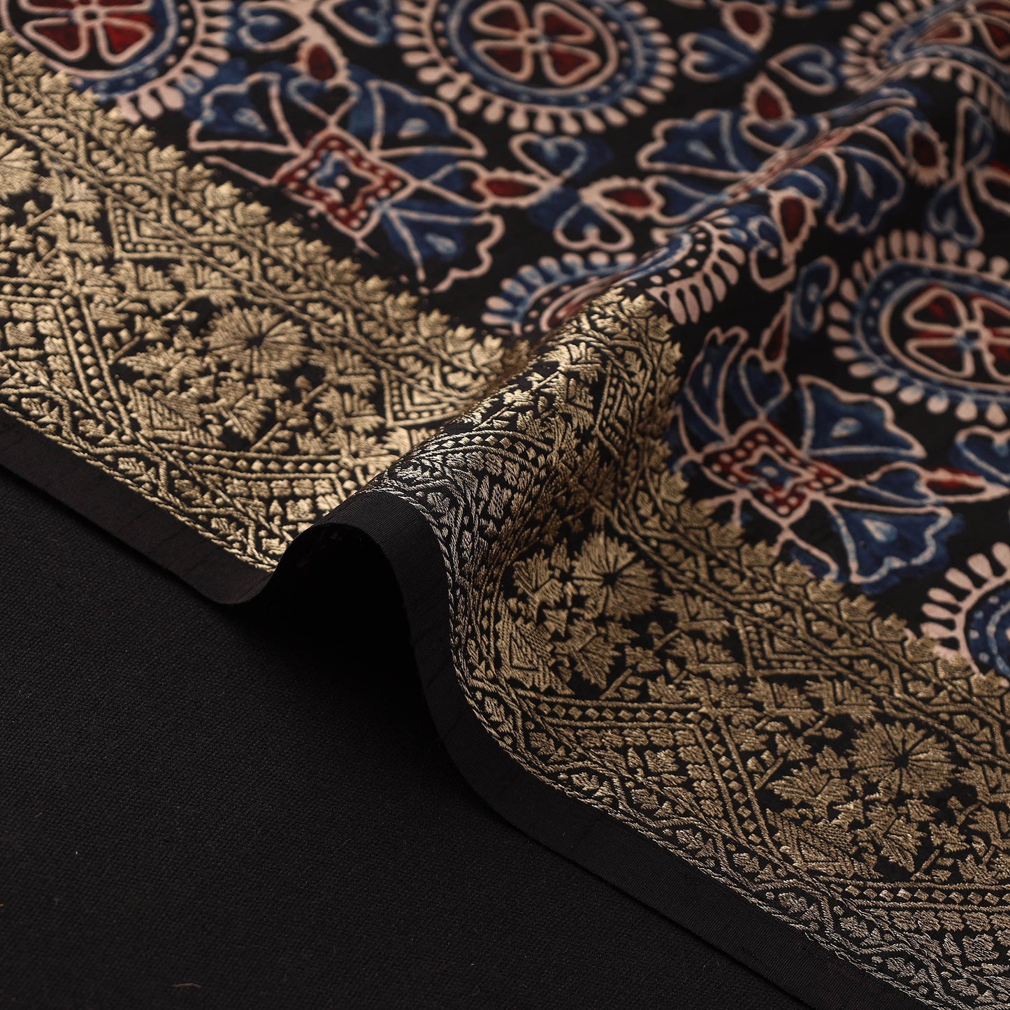 Natural dyed dola silk hand fabric 54 - handcrafted