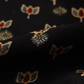 Natural dyed dola silk jacquard buti fabric 02 - handcrafted