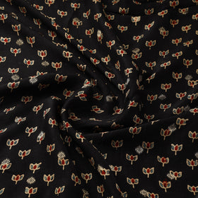 Natural dyed dola silk jacquard buti fabric 02 - handcrafted