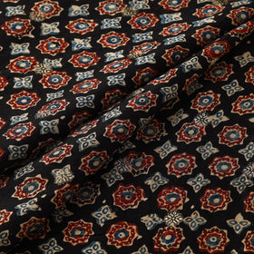 Natural dyed dola silk jacquard buti fabric 06 - handcrafted